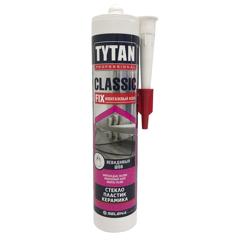 Клей tytan fix прозрачный. Клей монтажный Tytan Classic Fix 310 мл. Клей монтажный каучуковый Tytan Classic Fix прозрачный 310 мл. Монтажный клей Титан фикс. Титан Prof. Монтажный клей Classic Fix 310мл прозр..